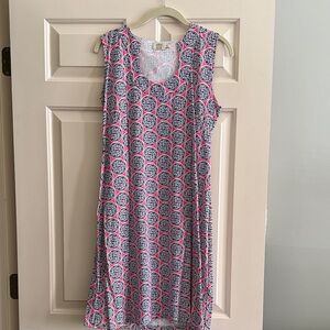 Katherine Way Pink and Black Geometric Dress